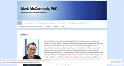 Desktop Screenshot of markmccormackphd.com